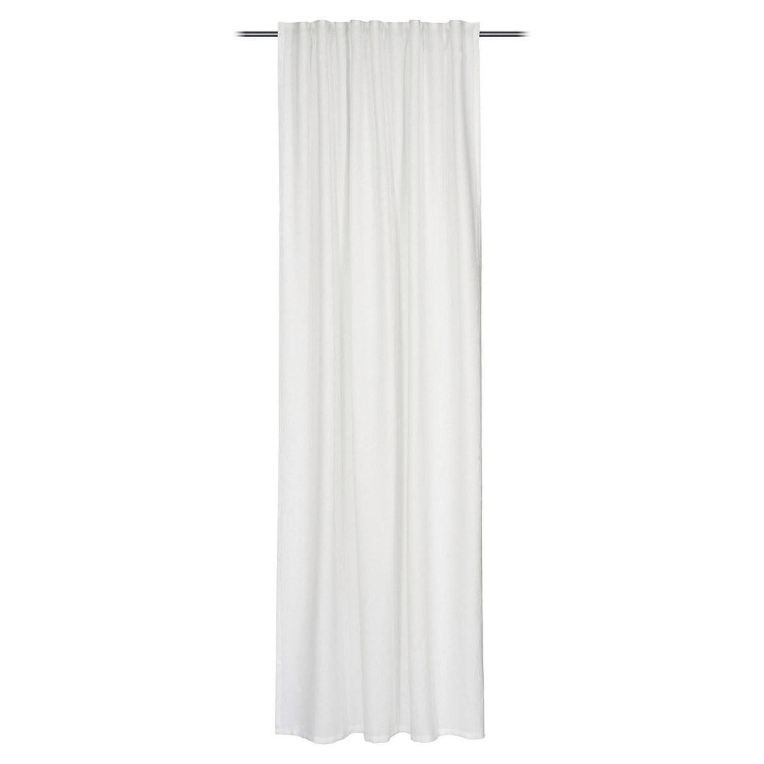 Gözze Gardine Schlaufenvorhang CHILI, 140 x 245 cm, Weiß, (1 St), verdeckte Schlaufen, blickdicht, Polyester, Polyester, verdeckte Schlaufen, Blickdicht