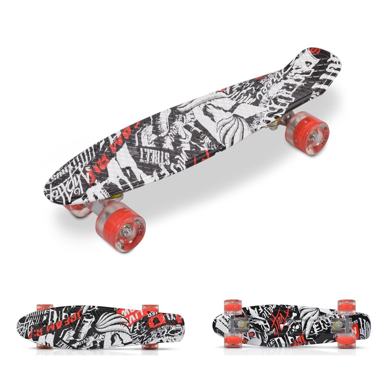 Skateboard Kinder Skateboard 22" Skull