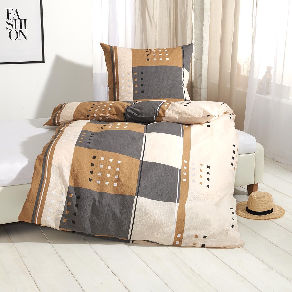 TRAUMSCHLAF Bettwäsche Berlin, Seersucker, 2 teilig, ideale Sommerbettwäsch günstig online kaufen