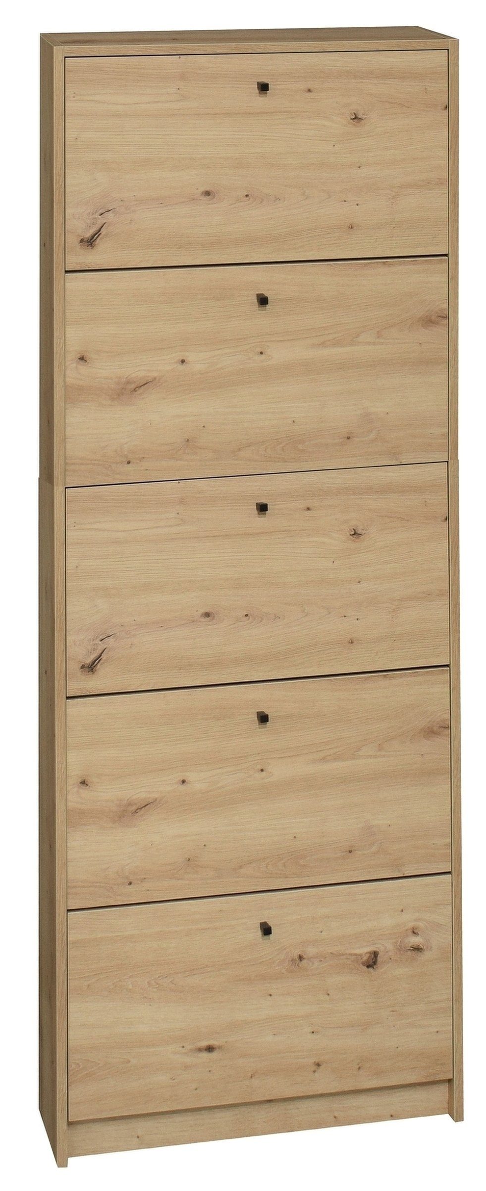 Mäusbacher Schuhkipper in asteiche, Holzwerkstoff - 60x168x16cm (BxHxT)