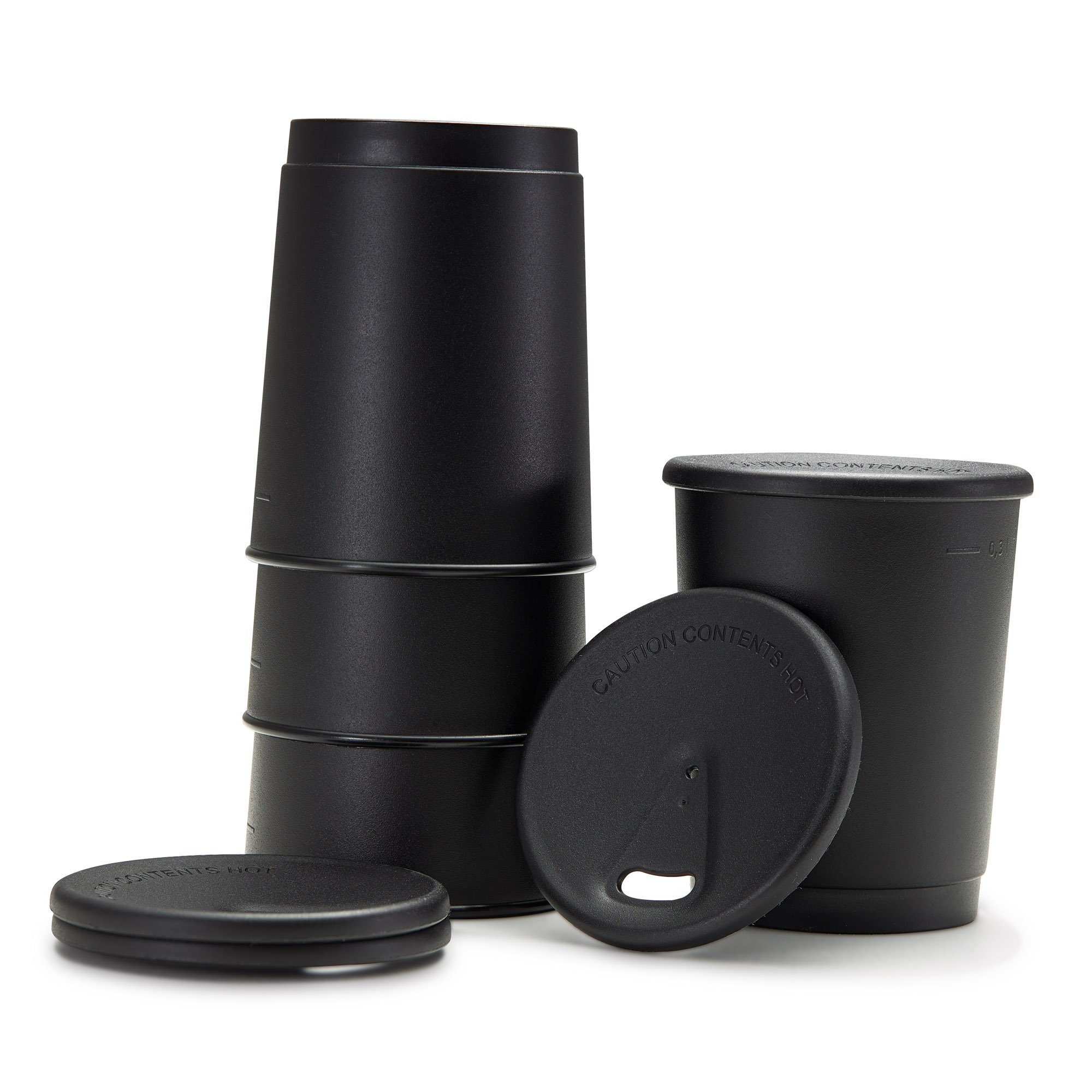 achilles Mehrwegbecher Barista 365 Mehrwegbecher Coffee-to-Go-Becher 4er Set Kaffee-Becher, Kunststoff, (4-tlg)