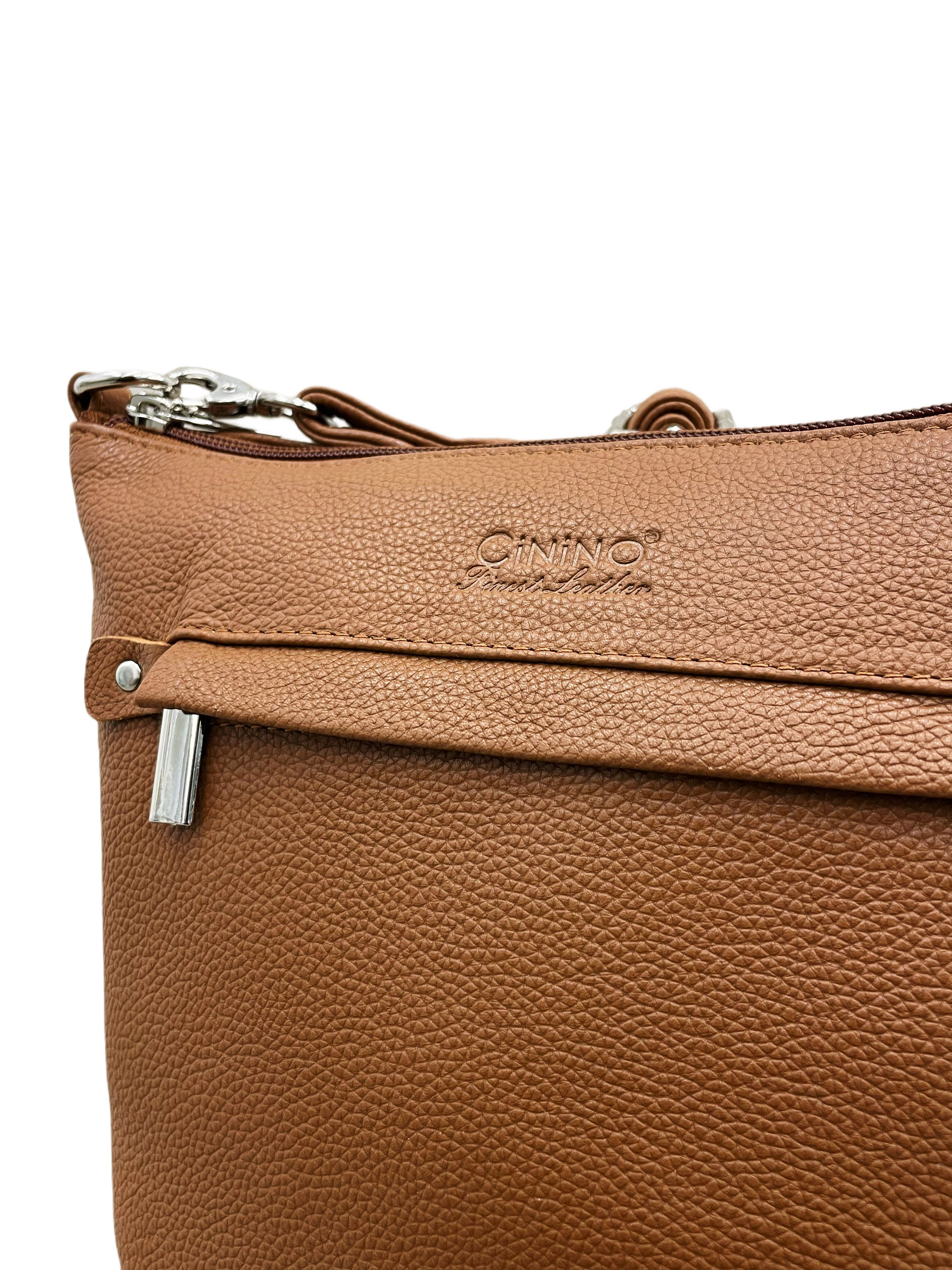 Cinino Handtasche Elina, Ledertasche Umhängetasche Rindleder günstig online kaufen