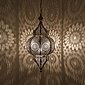 Casa Moro Pendelleuchte »Orientalische Lampe Melisa Silber H 54 cm mit E27 Fassung Kette & Baldachin, Prachtvolle Deckenleuchte wie aus 1001 Nacht, Kunsthandwerk aus Marokko, LN2010«, LN2010, Bild 1