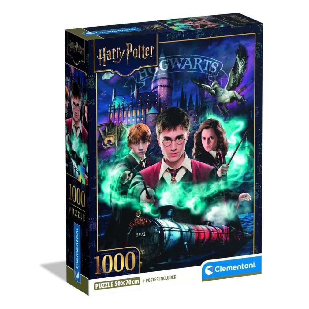 Clementoni® Puzzle Harry-Potter-Puzzle 1000Stück, Puzzleteile