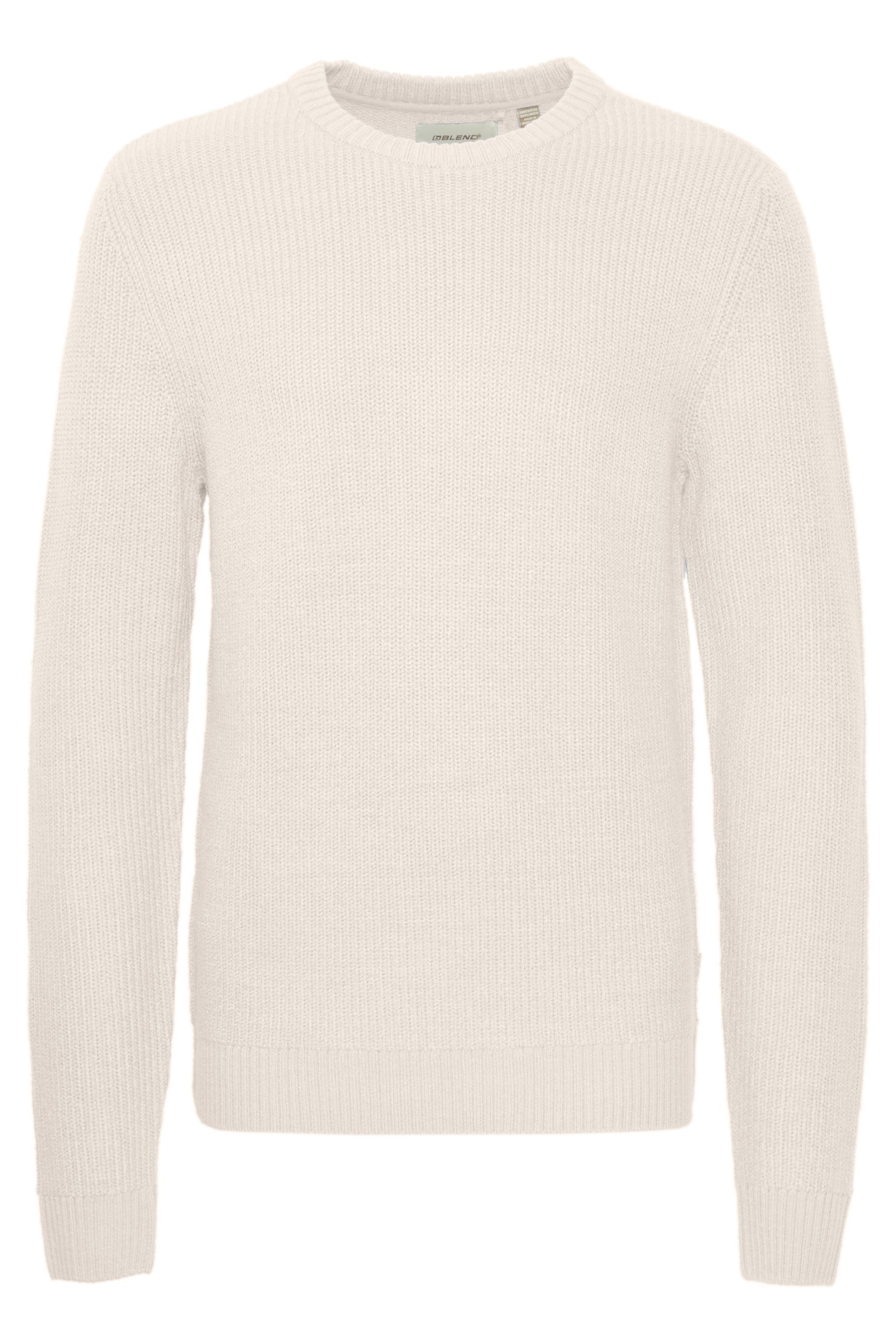 Blend Strickpullover BHPullover Klassischer Grobstrickpullover mit Rundhalsausschnitt