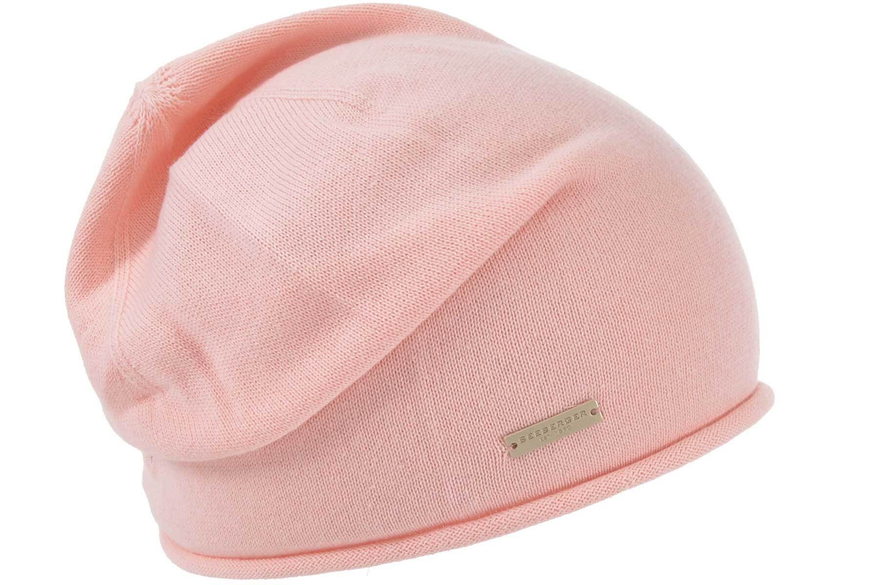 Seeberger Beanie 100% Baumwoll Headsock mit Rollkante 53605-0