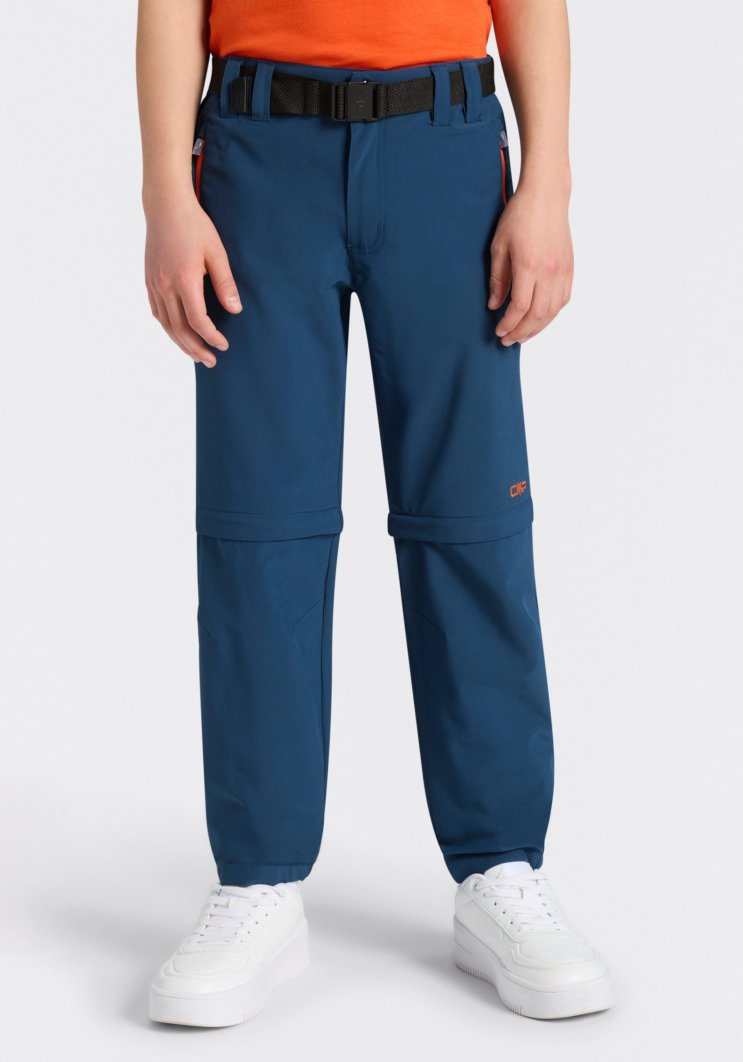 CMP Zip-off-Hose KID ZIP OFF PANT (Set, mit Gürtel) für Kinder, mit Zip-off-Funktion, elastisch, atmungsaktiv