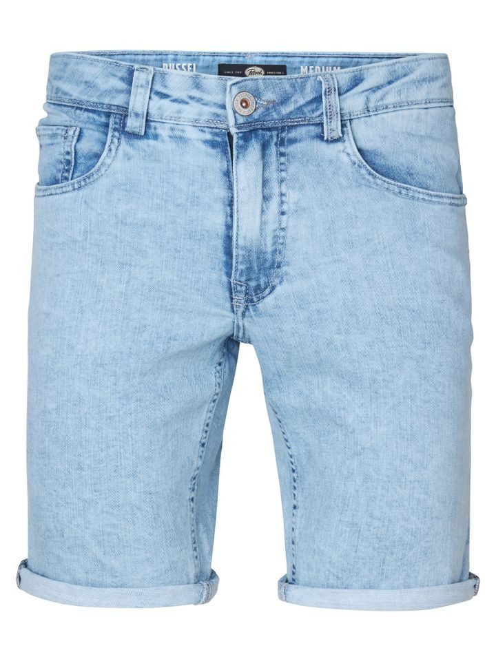 Petrol Industries Бермуды – Knielange Denim-Shorts mit Taschen