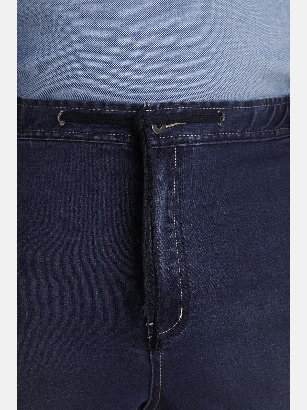 Charles Colby 5-Pocket-Jeans BARON KEYLAN dunkelblau so bequem wie Jogginghose eine
