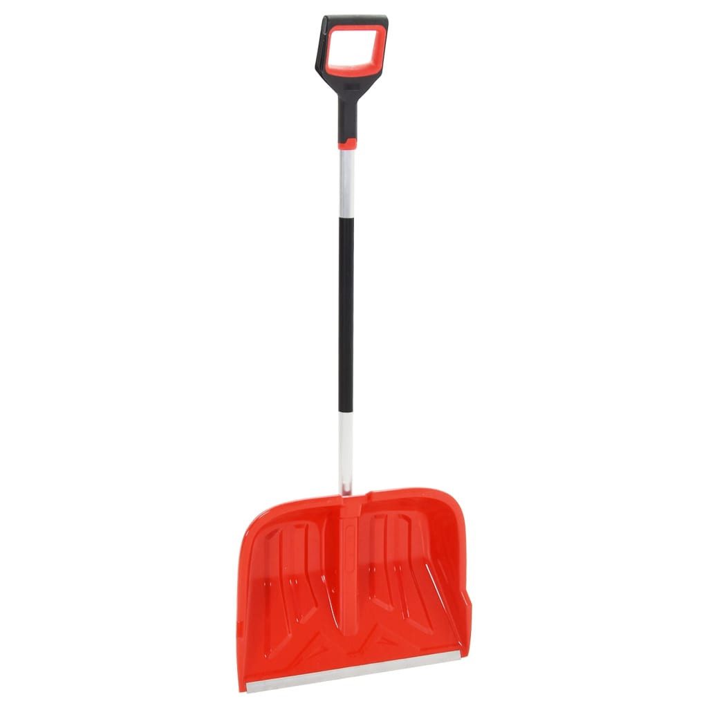 vidaXL Schneeschieber Schneeschaufel Rot 136 cm Aluminium Schneeschieber Schneeräumer Schnee