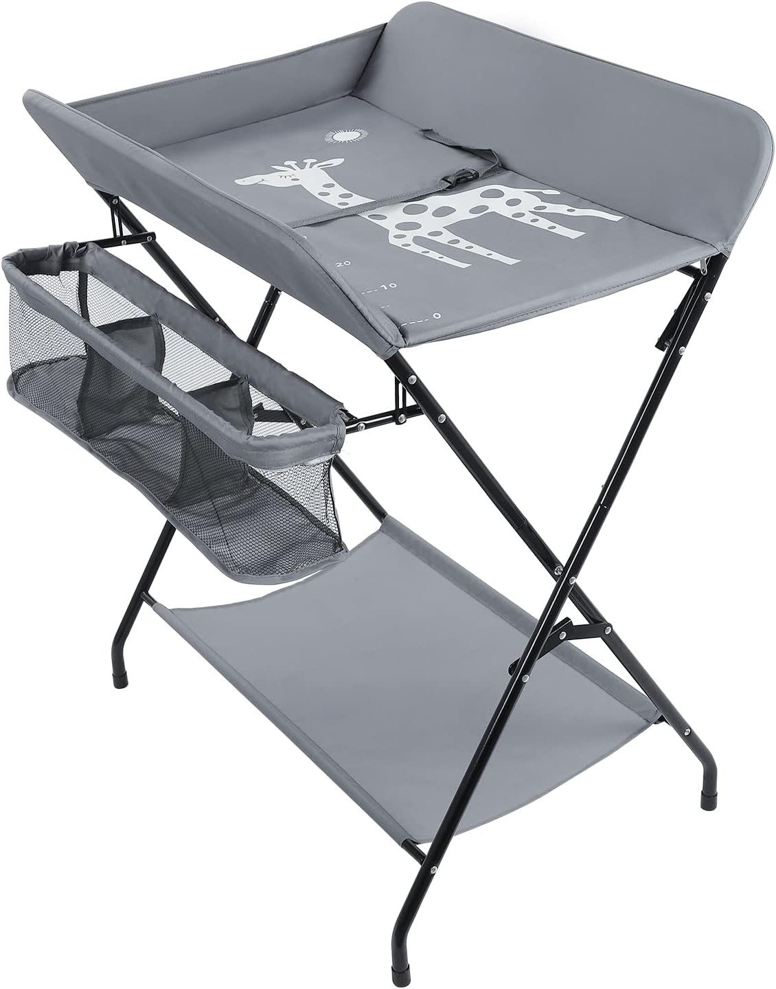 Ezebaby Wickeltisch Wickeltisch für Säuglinge Klappbarer mit Aufbewahrungstaschen