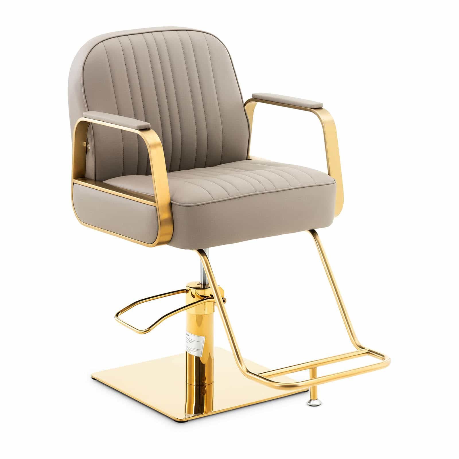 Physa Armlehnstuhl Friseurstuhl mit Fußstütze höhenverstellbar Barber-Stuhl 200 kg