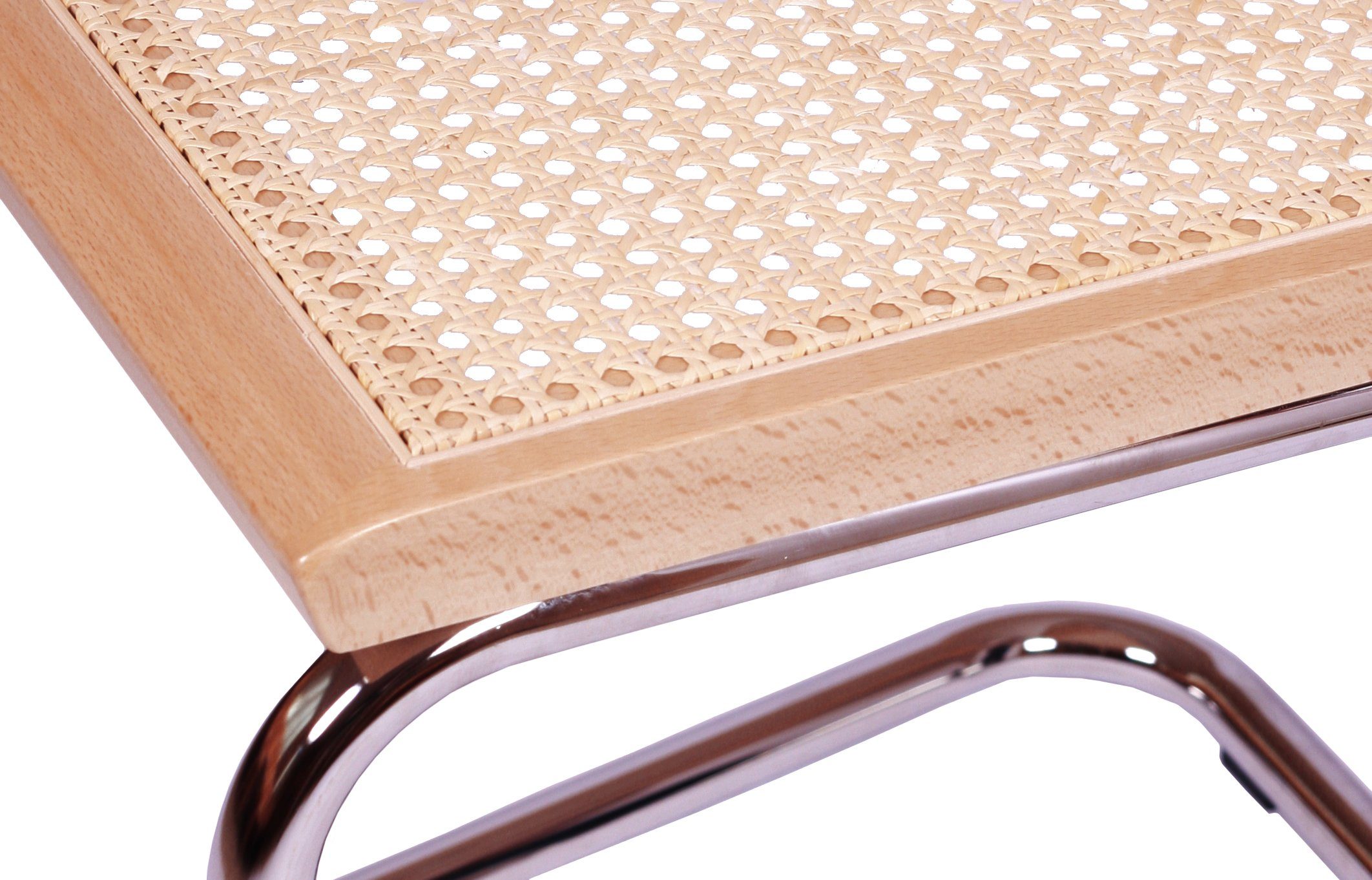 pemora Freischwinger Schwingstuhl Sitzfläche mit Wiener Geflecht günstig online kaufen