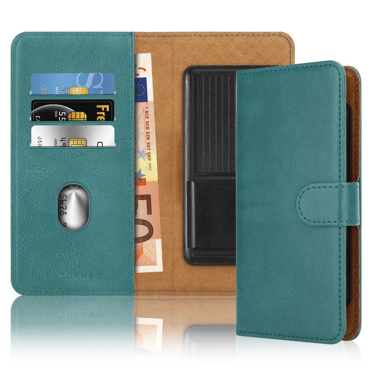 Cadorabo Handyhülle für OnePlus 7 Hülle OnePlus 7, Hülle mit Kartenfach 360 Grad Schutzhülle Flip Case Cover Handy Tasche