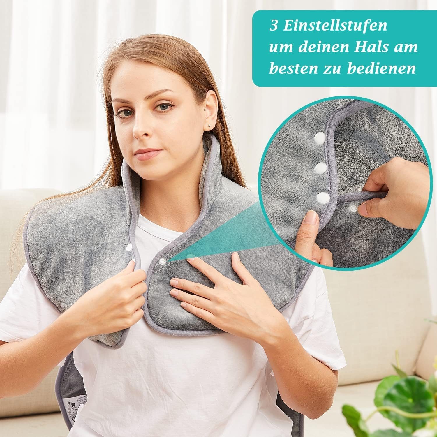 Homevibes Heizkissen Heizkissen für Rücken Schulter Nacken 60x100cm Wärmekissen, 1-tlg.