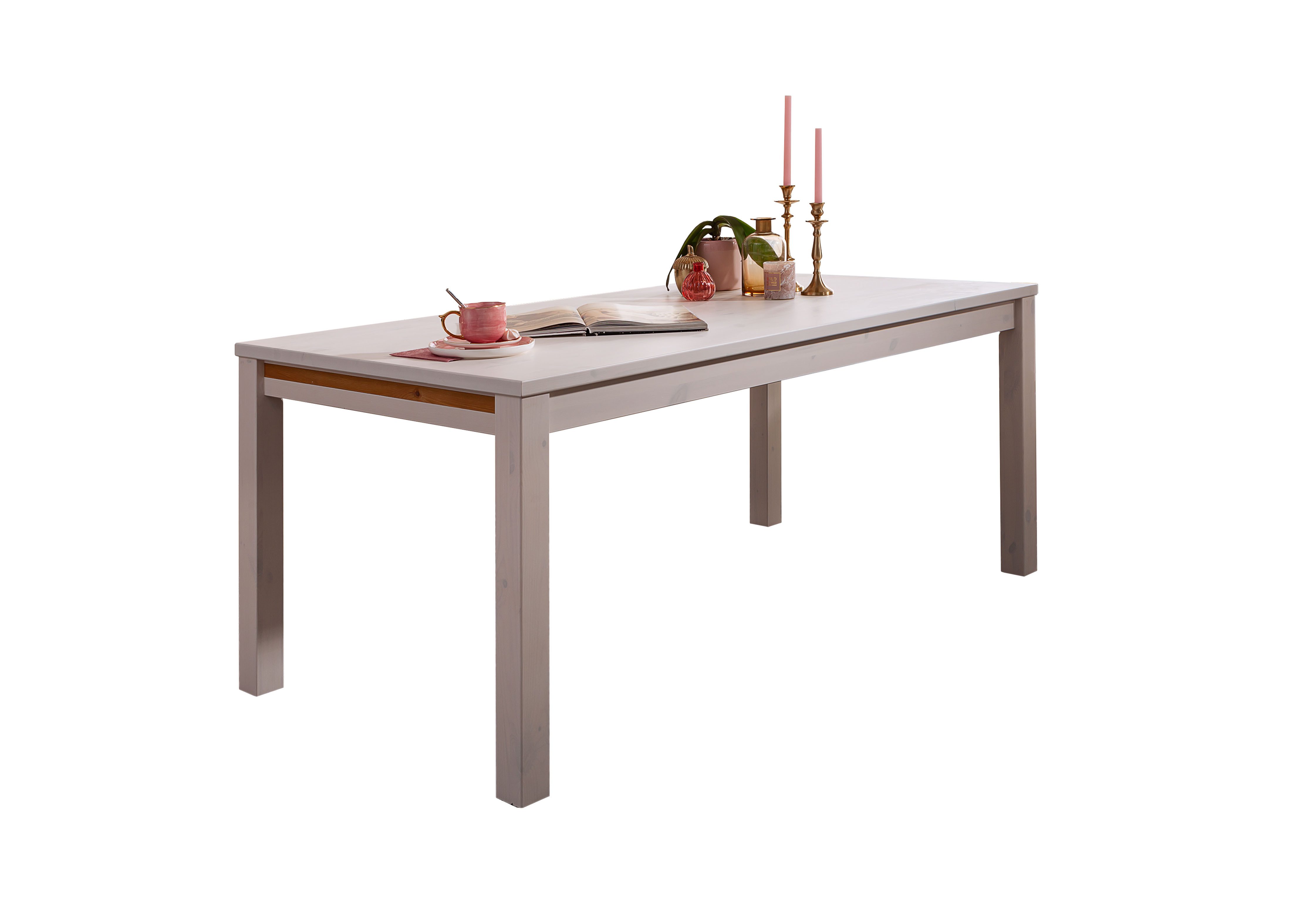 Woodroom Esstisch Weimar (Kiefer massiv, 180x90 cm), Esstisch, Massivholz Tisch, Tisch