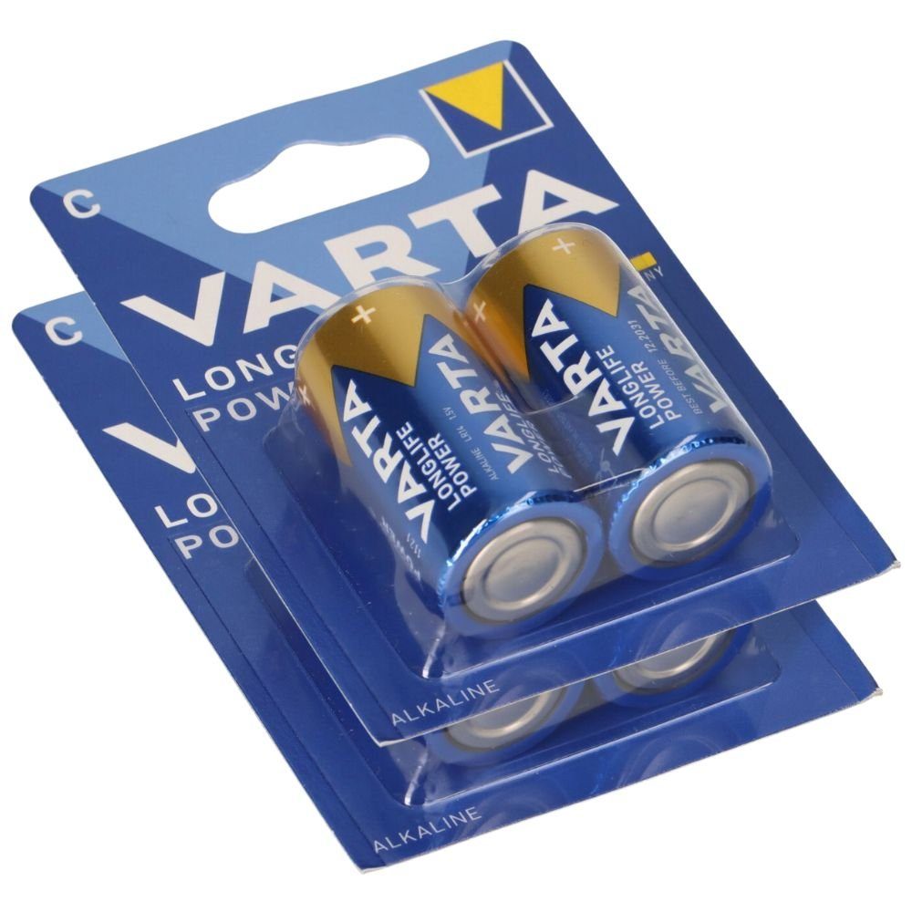 VARTA 2x Varta 4914 Longlife Power Baby Batterie C 2er Blister LR14 Batterie