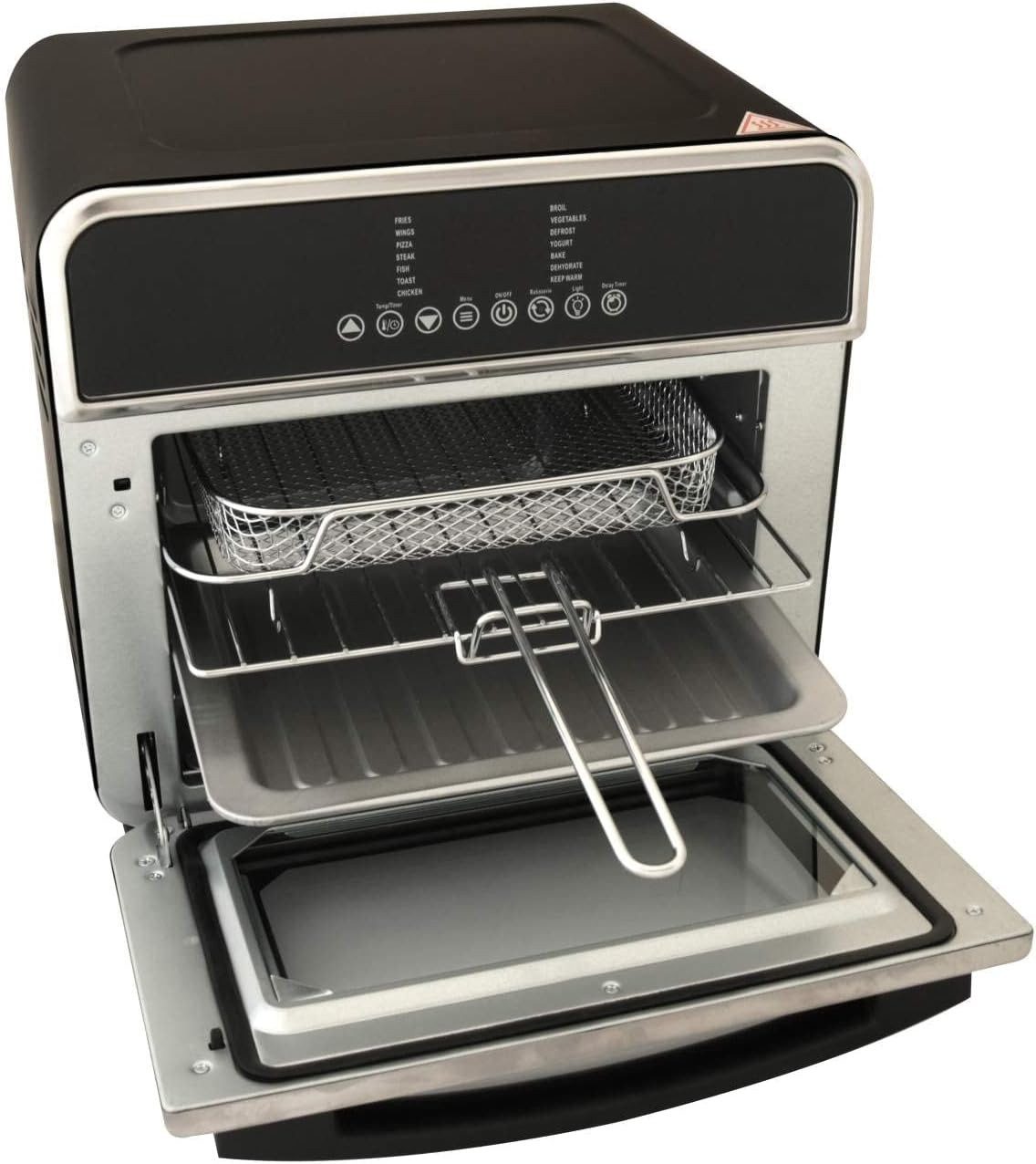 DESKI Minibackofen DESKI Mini Backofen Heißluft Ofen Grill Fritteuse 15 Liter 1600 Watt