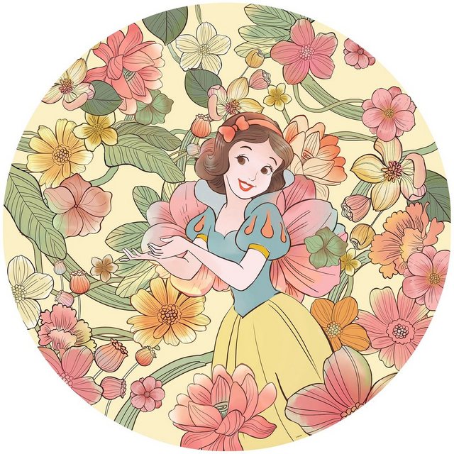 Komar Vliestapete »Snow White Endless Summer«, glatt, bedruckt, (1 St), 125 x 125 cm (Breite x Höhe) - 1 Teil-Otto