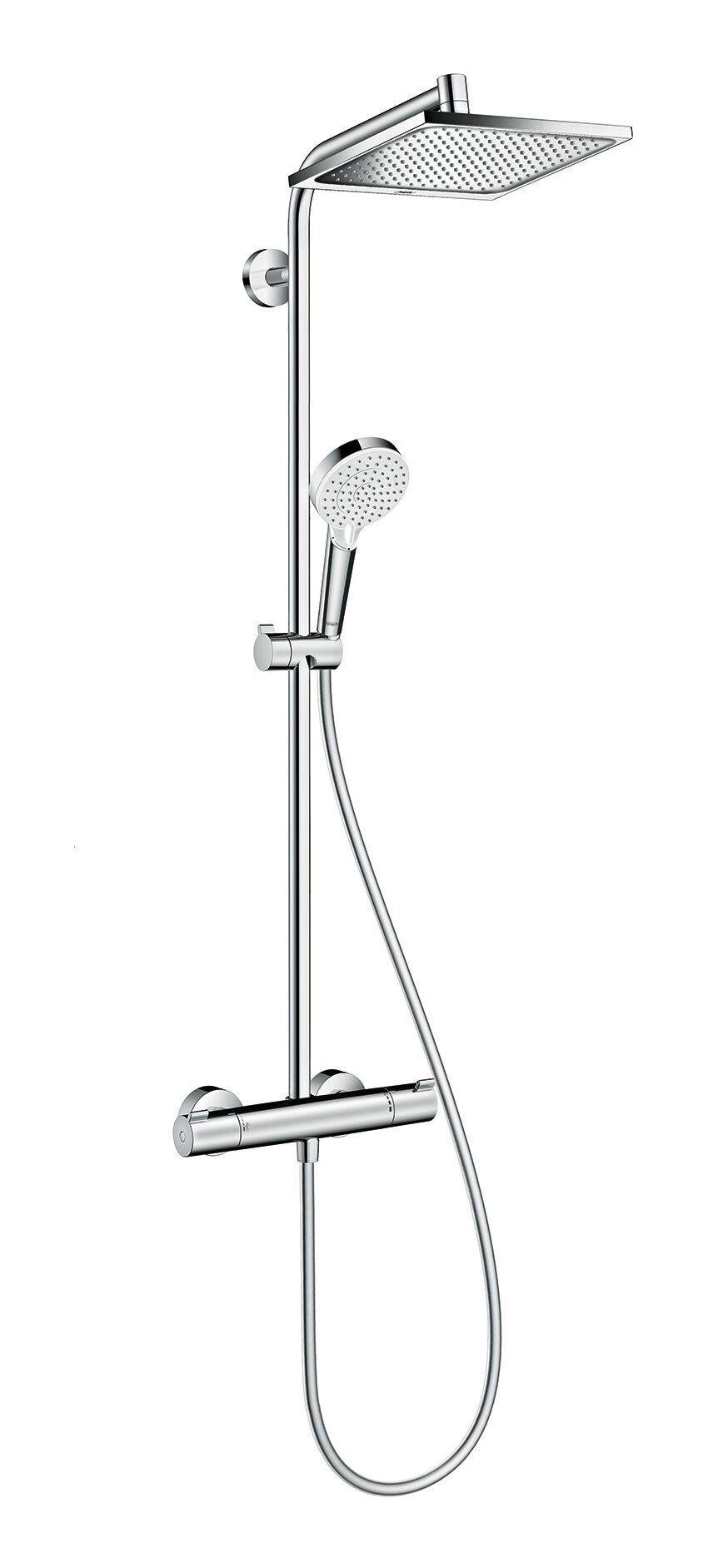 hansgrohe Duschsystem Crometta E Showerpipe, Höhe 120.1 cm, 240 1jet mit Thermostat - Chrom