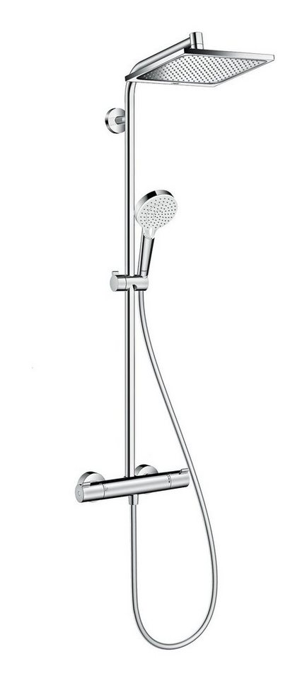 hansgrohe Duschsystem Crometta E Showerpipe, Höhe 120.1 cm, 240 1jet mit  Thermostat - Chrom