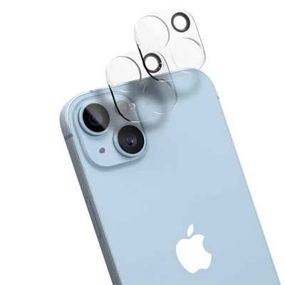 CoolGadget Schutzfolie Kameraschutz Glas für Apple iPhone 14, (Spar-Set 2in1, Staubgeschützt/Staubsicher), Schutzglas für Kamera-Linsen Panzerfolie für iPhone 14 Folie