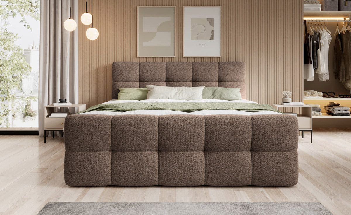 Luxusbetten24 Boxspringbett Cozy Bouclé, inklusive PU-Schaum günstig online kaufen