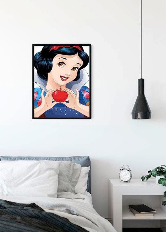 Komar Poster Snow White (1 St), Schlafzimmer, Wohnzimmer Portrait, Disney Kinderzimmer