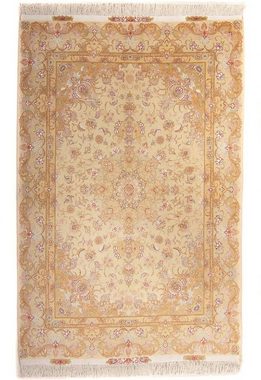 Orientteppich Perser - Täbriz - Premium - 200 x 150 cm - beige, morgenland, rechteckig, Höhe: 6 mm, Wohnzimmer, Handgeknüpft, Einzelstück mit Zertifikat