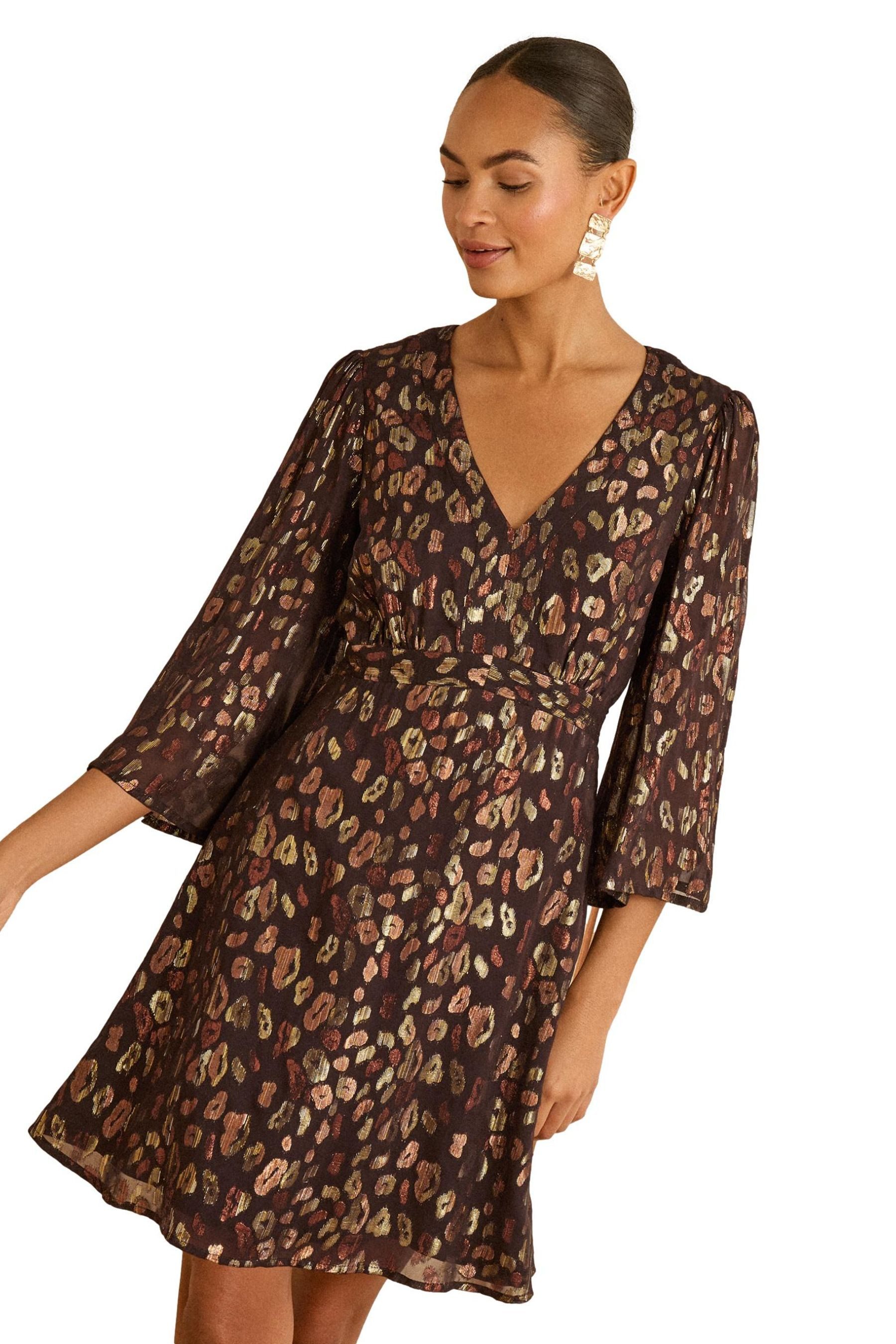 Love & Roses Minikleid Love & Roses Metallic-Minikleid (1-tlg)