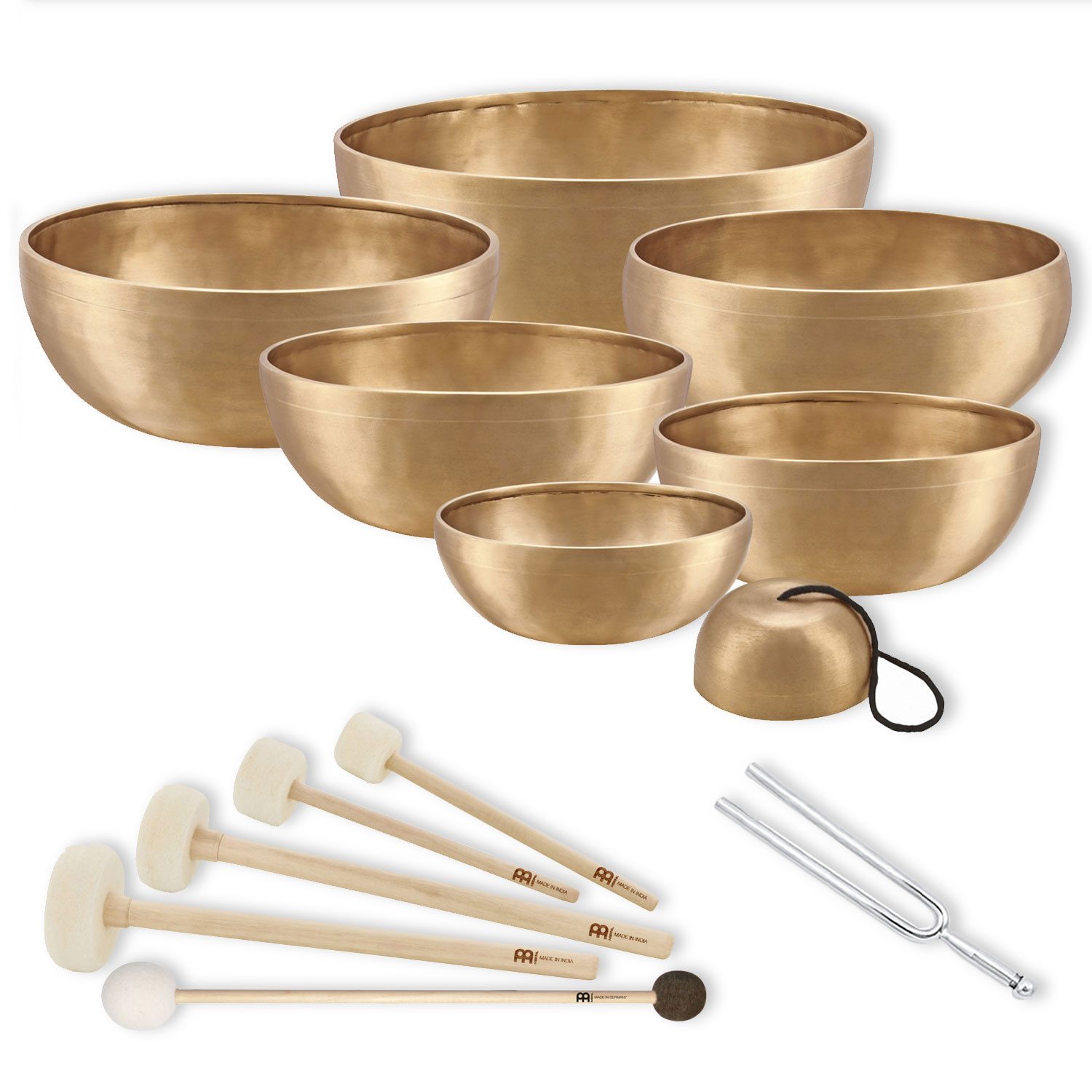 Meinl Sonic Energy Klangschalen Meinl Sonic Energy Chakra Klangschalen Set SBSETCHA mit Stimmgabel, Klangschalen, Vorteils-Set mit Stimmgabel