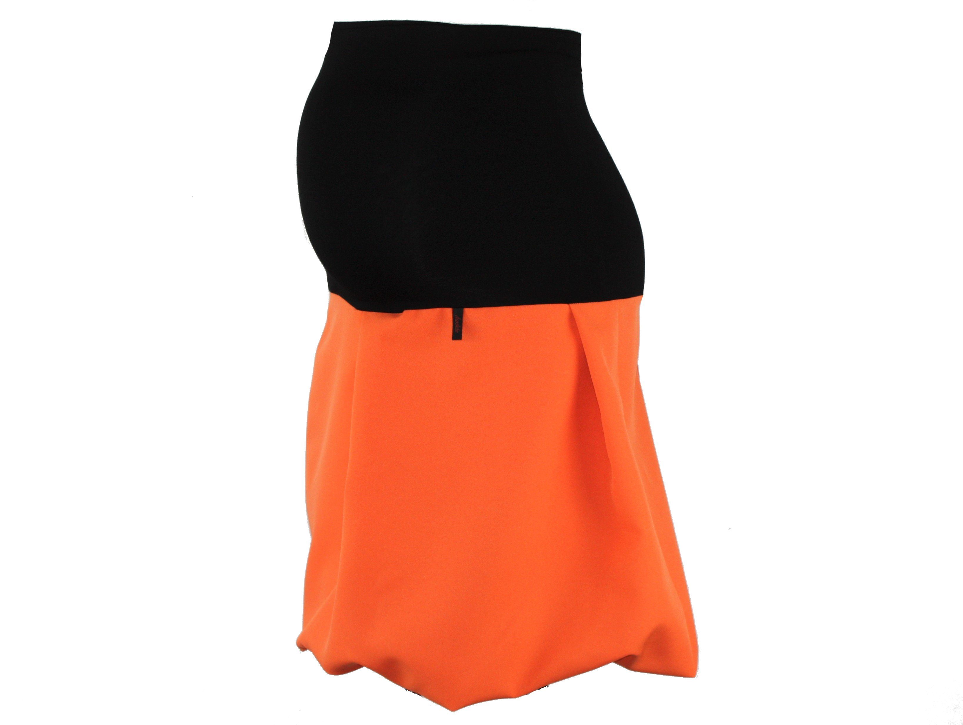 dunkle design Umstandsrock Ballonrock 64cm Farbwahl elastischer Bund Orange