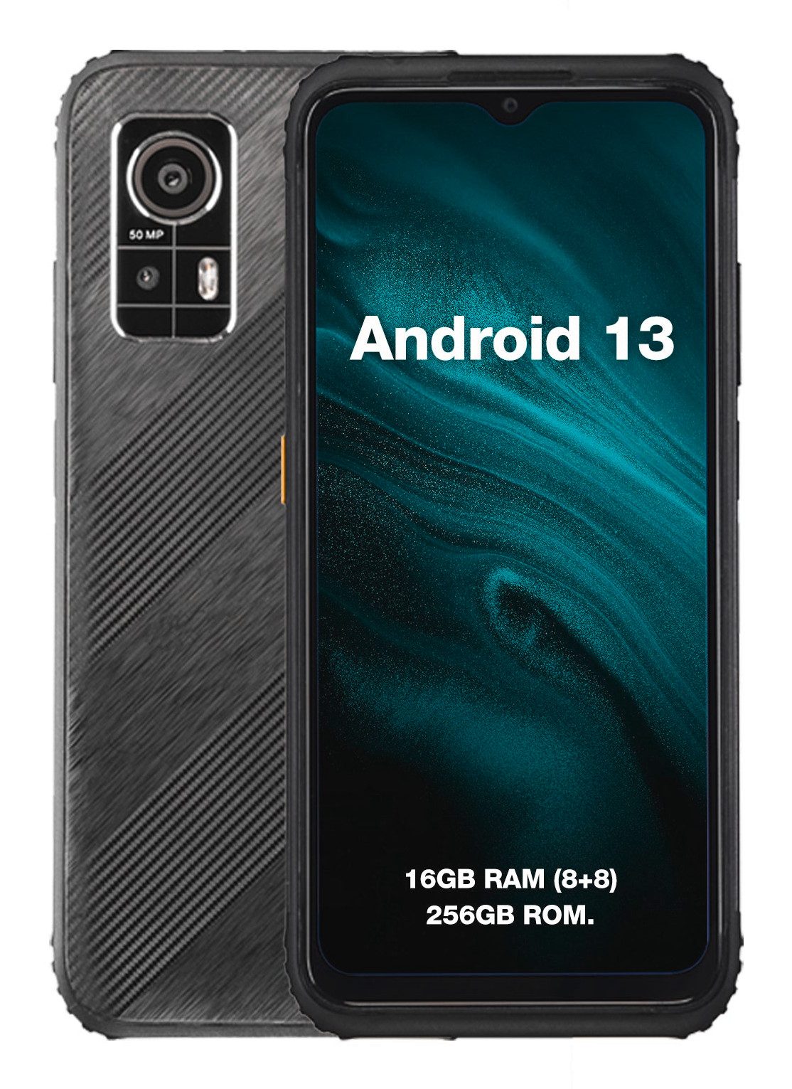 AGM by Beafon H6 rugged Smartphone (16,6 cm/6,52 Zoll, 256 GB Speicherplatz, 50 MP Kamera)