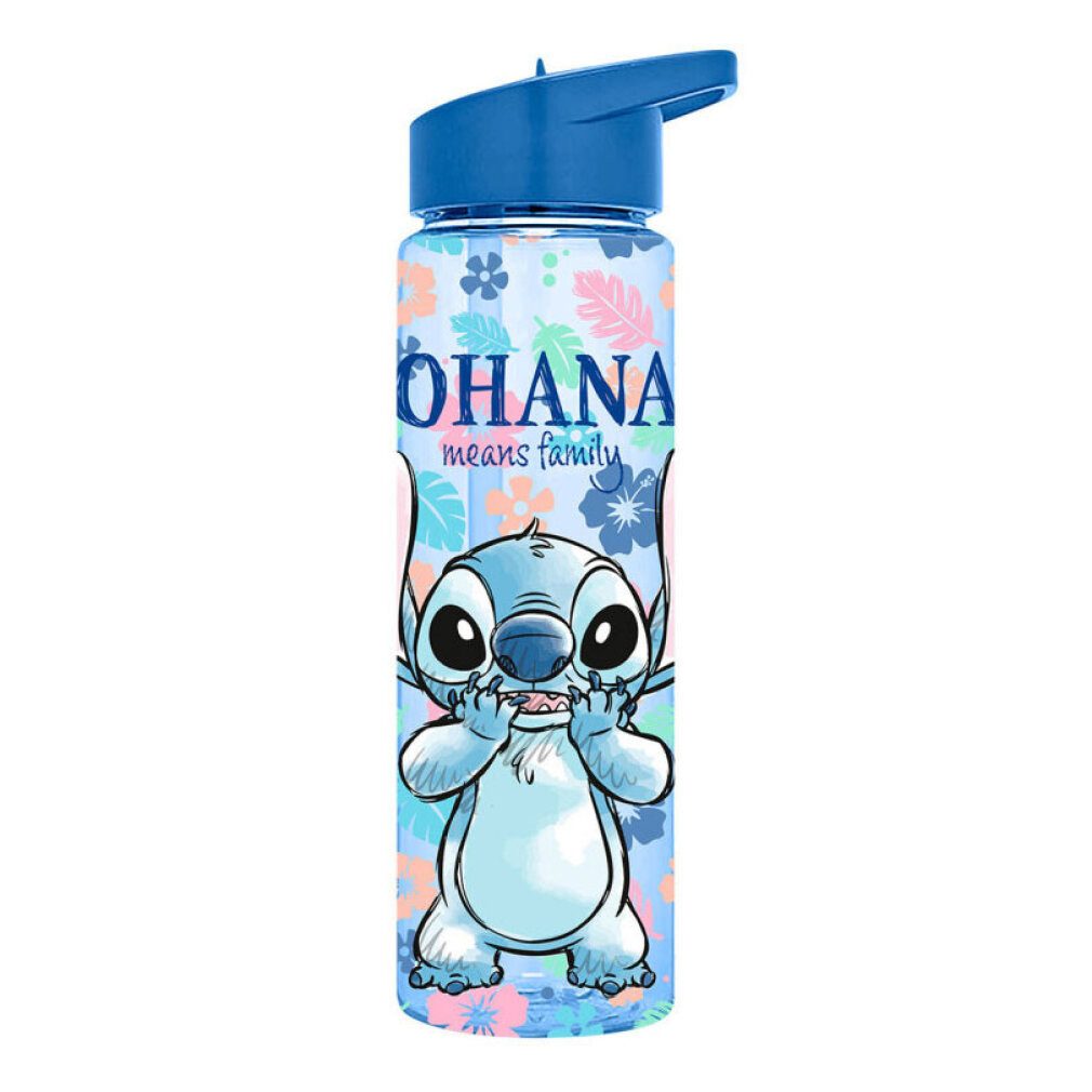 Disney Trinkflasche Ohana Plastikstrohflasche 600 ml