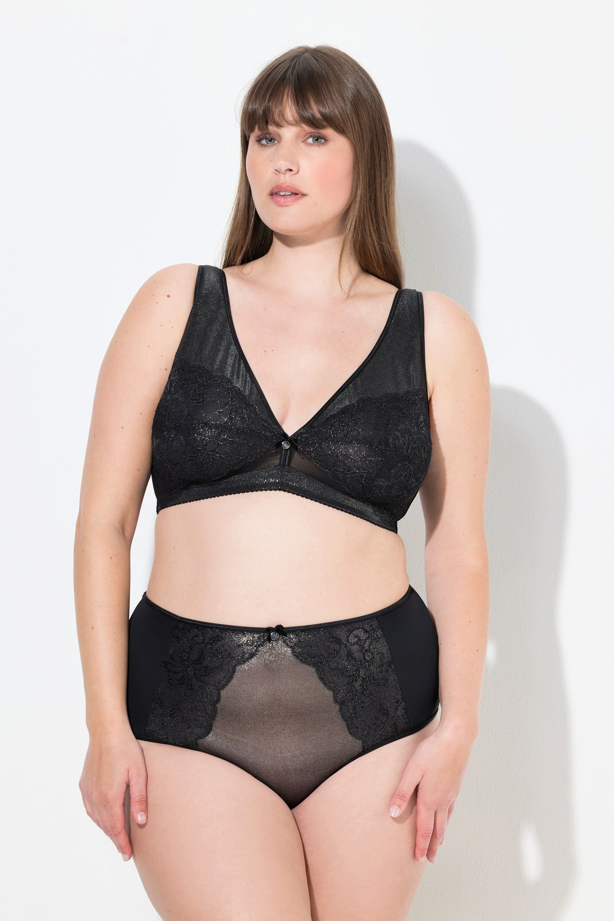 Bügel-BH Entlastungs-BH Metallic-Effekt ohne Bügel