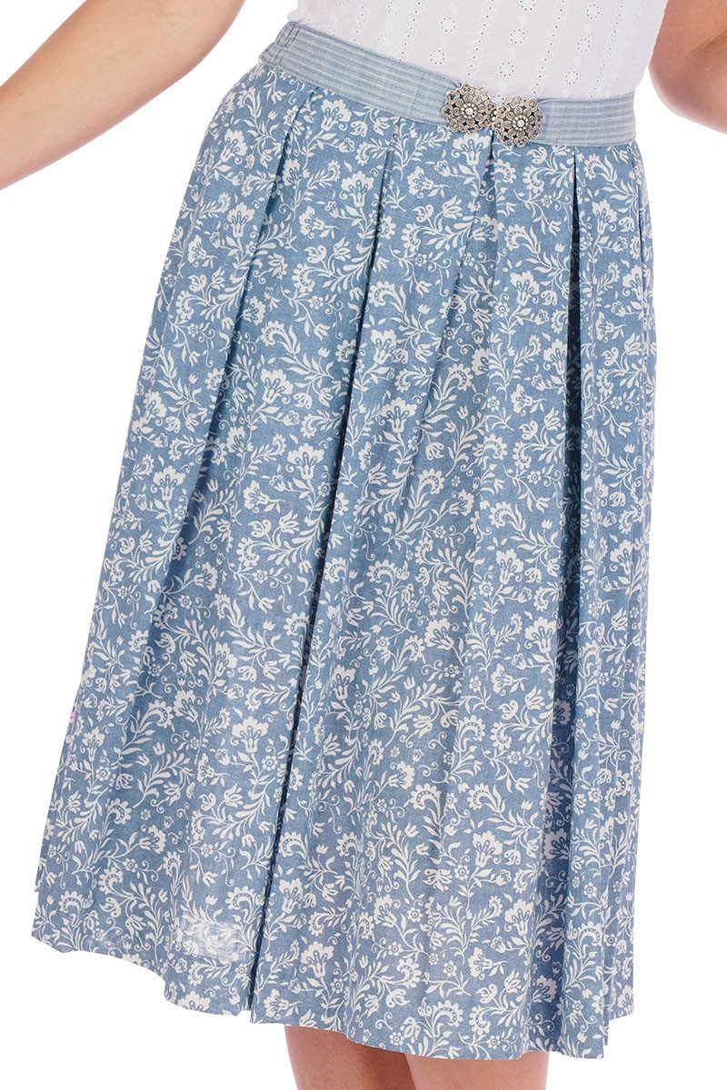 Berwin & Wolff Trachtenkleid Trachtenkleid - ILARIA - weiß/pale denim