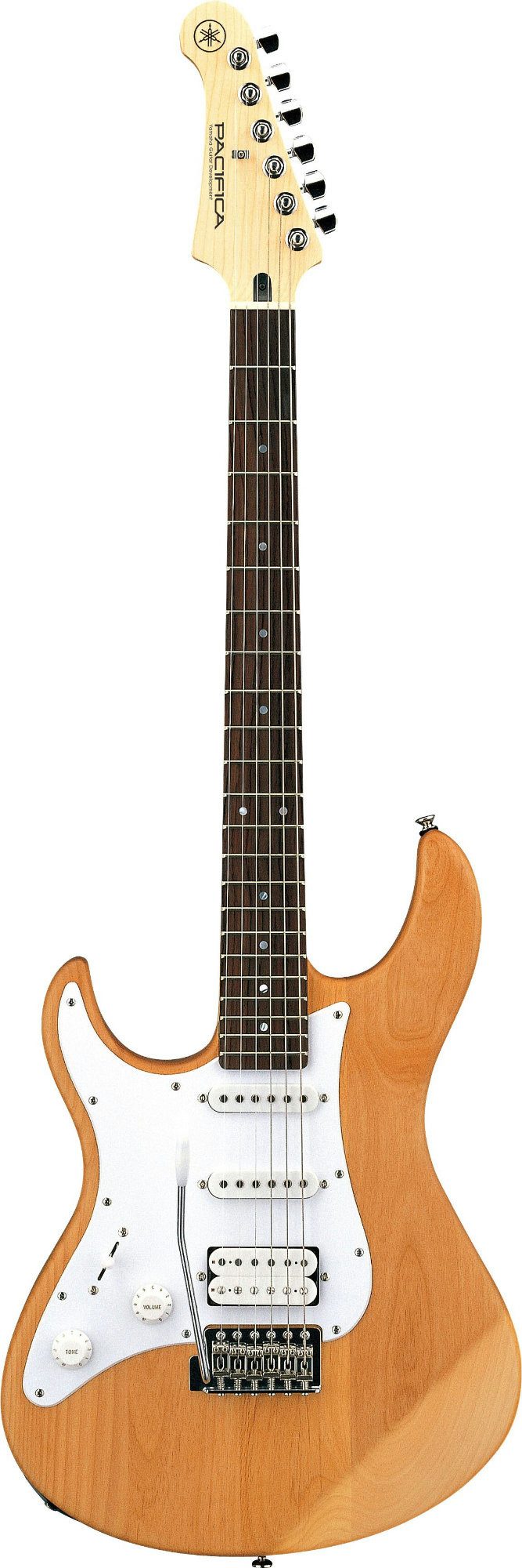 Yamaha E-Gitarre Yamaha Pacifica 112JL YNS Lefthand E-Gitarre Yellow Natural Satin, ST, E-Gitarre für Linkshänder