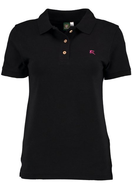 OS Trachten Poloshirt Laukas Kurzarm Shirt mit Hirsch-Stickerei auf der lin günstig online kaufen
