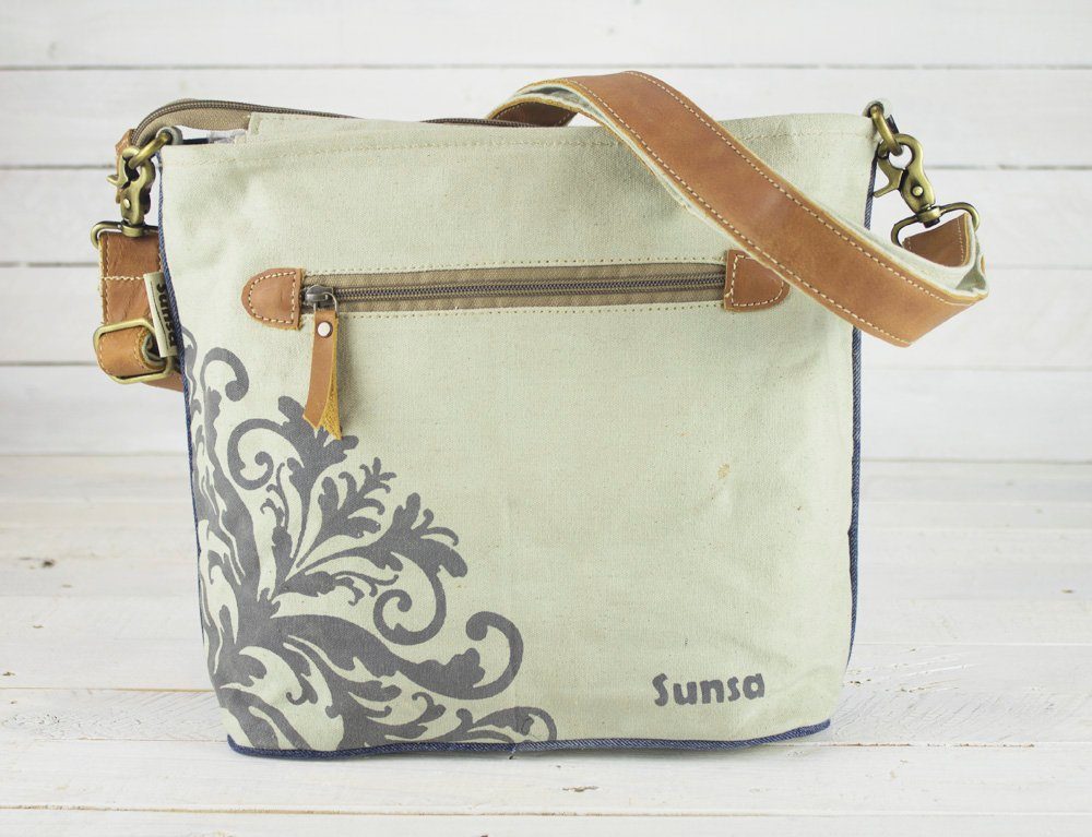 Sunsa Umhängetasche Nachhaltige Jeans Tasche. Damen günstig online kaufen