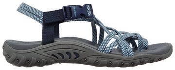 Skechers REGGAE-IRIE MON Sandale, Sommerschuh, Sandalette, Keilabsatz, mit Stretch Fit Funktion