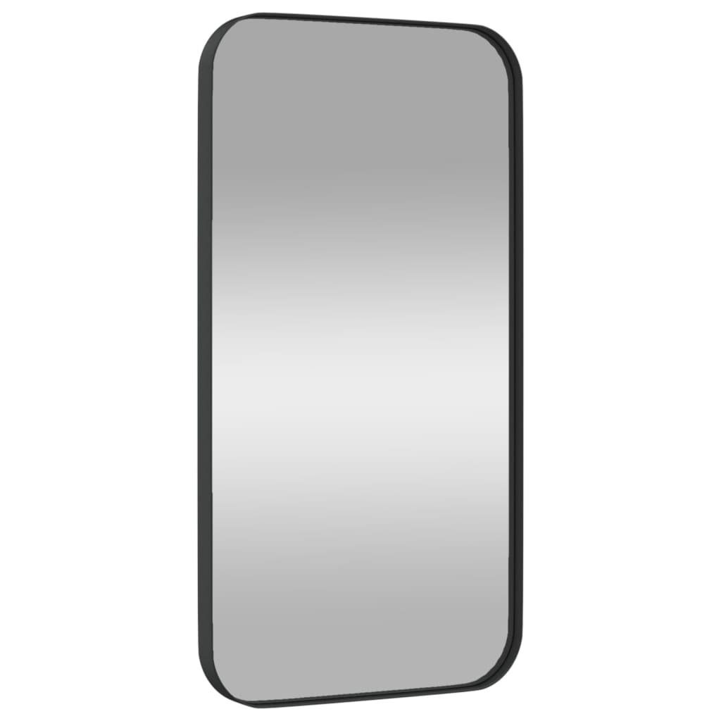Wandspiegel vidaXL Schwarz Rechteckig Spiegel 30x60 | Schwarz Schwarz (1-St) cm