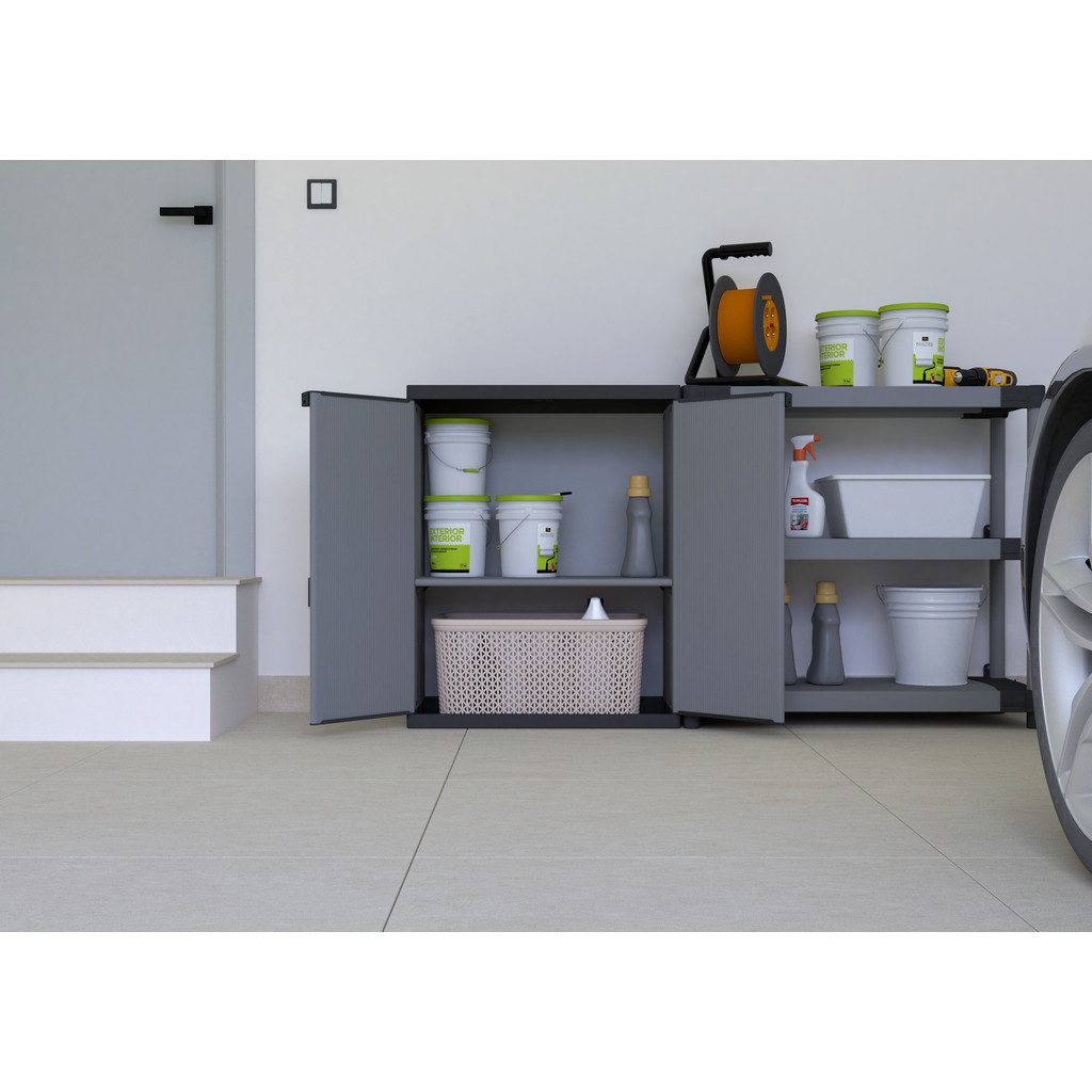 Kreher Mehrzweckschrank 'Armadio', modulares System aus Kunststoff für Keller, Garten, Garage