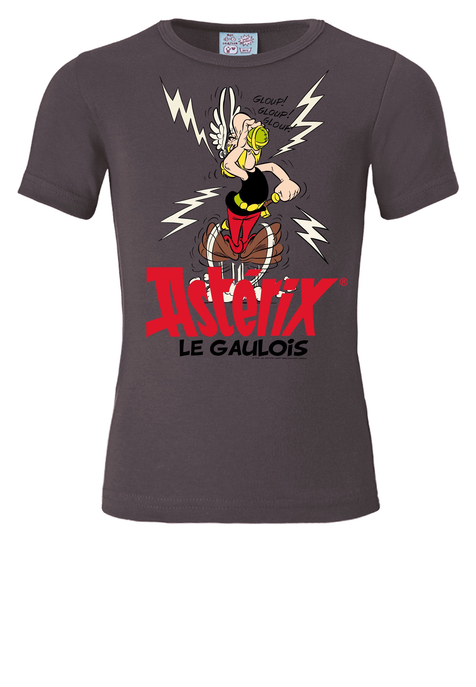 mit Frontdruck T-Shirt Gallier LOGOSHIRT Der Asterix