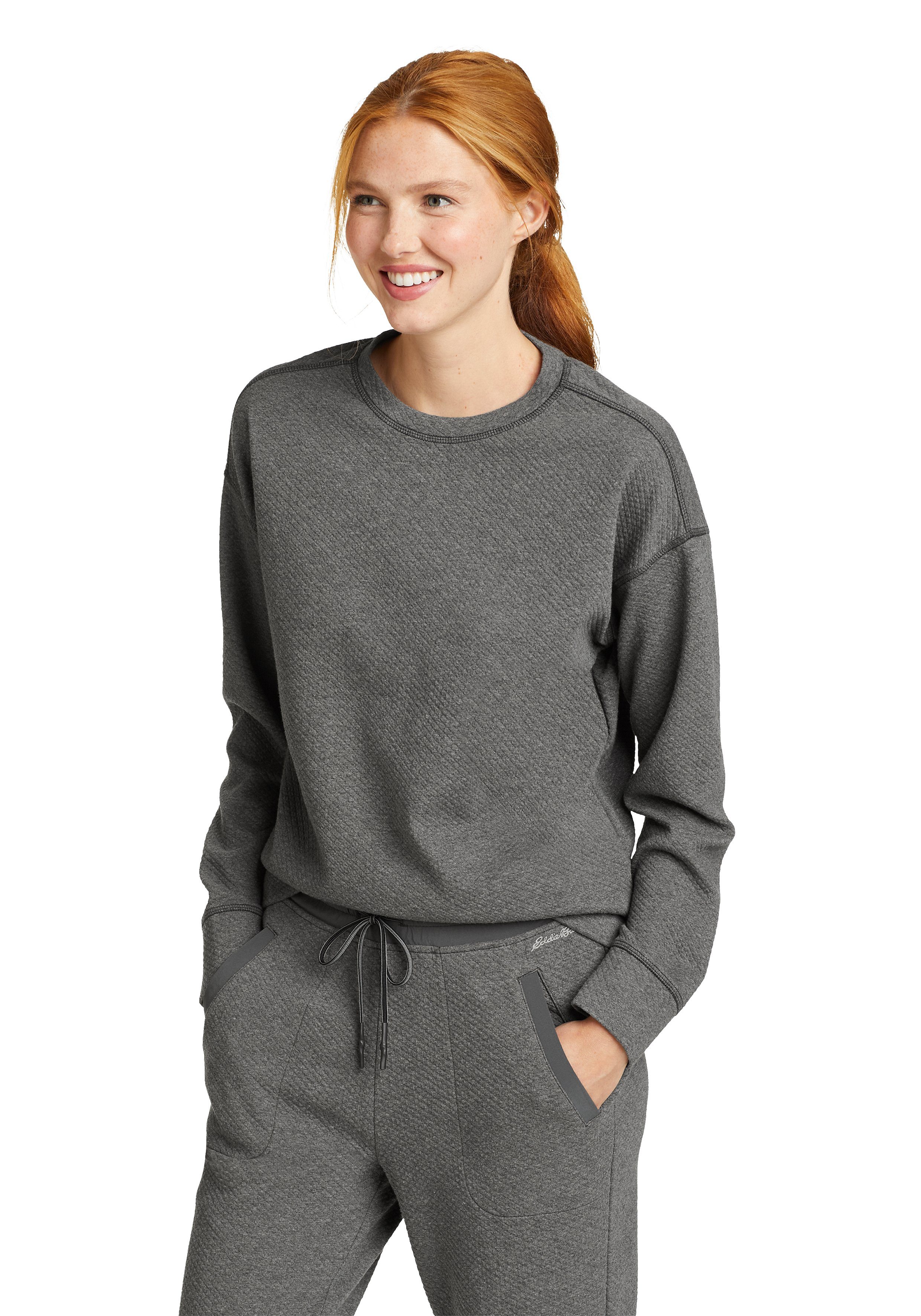 Eddie Bauer Sweatshirt Easy River Sweatshirt Kohle meliert