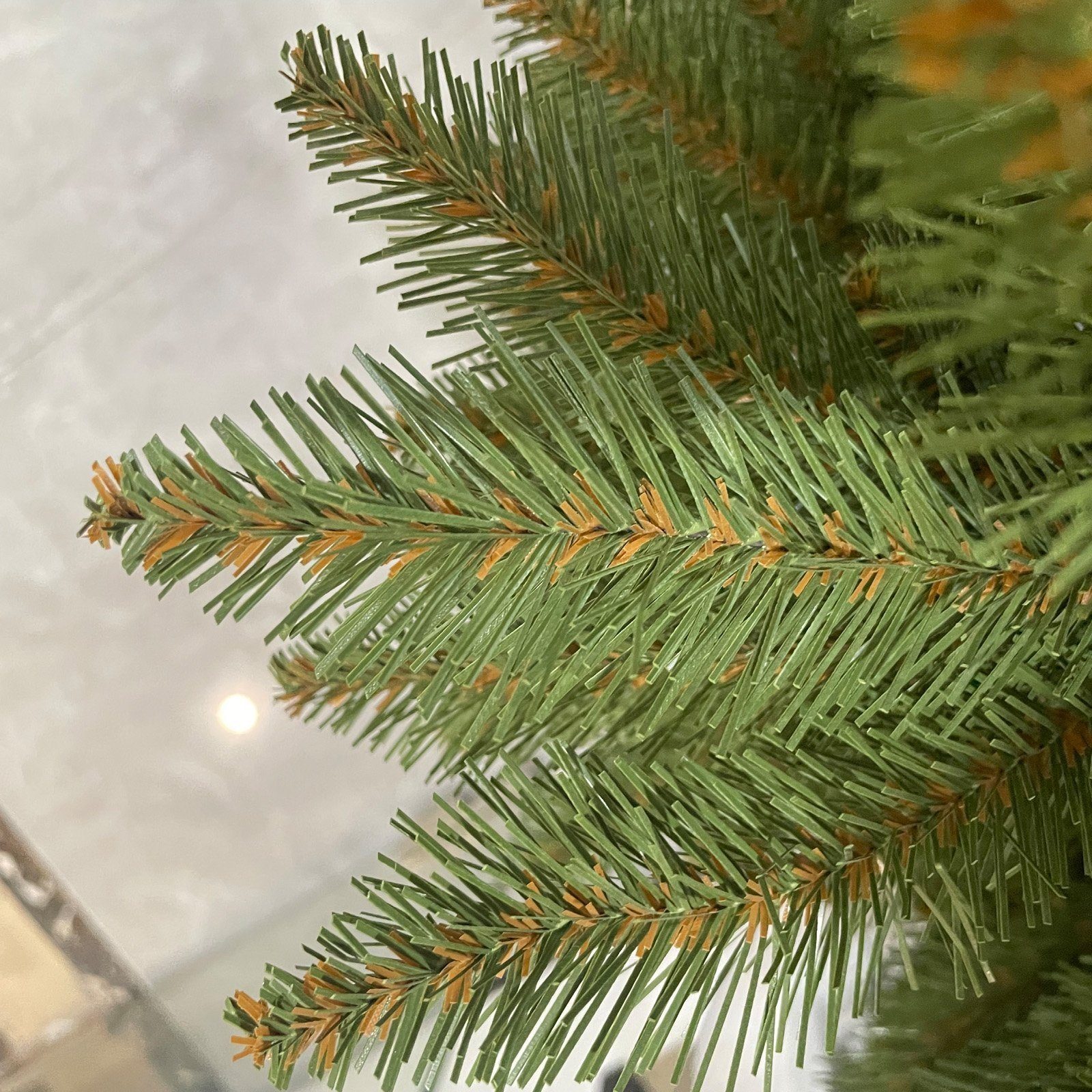 TAB Künstlicher Weihnachtsbaum Christbaum aus Outdoor, mit Indoor& für Qualität, PE+PVC 1000 beste Tannenbaum Zweige 180cm Edeltanne