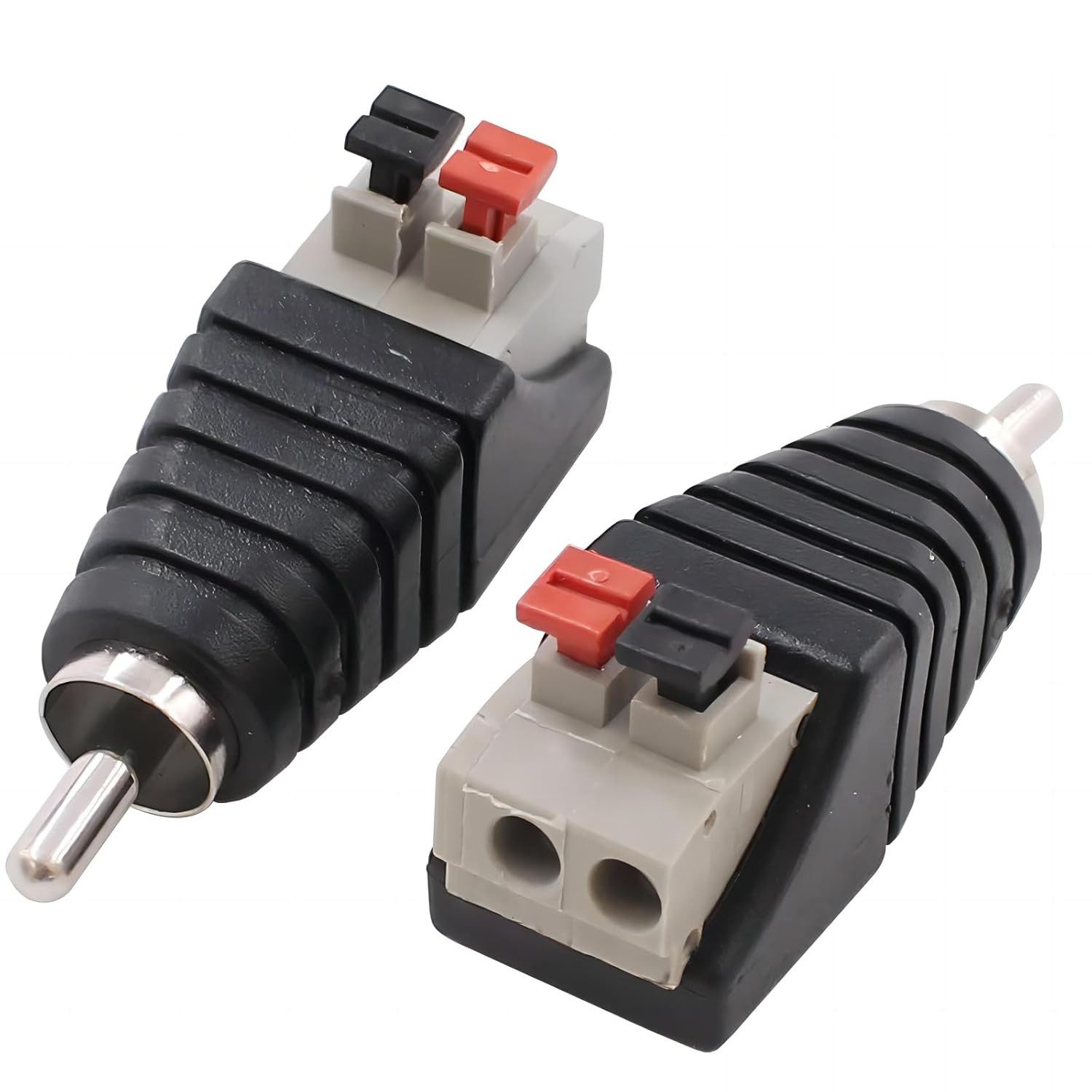 2 Stk RCA Cinch zu Lautsprecher Kabeladapter Subwoofer Lautsprecher Adapter