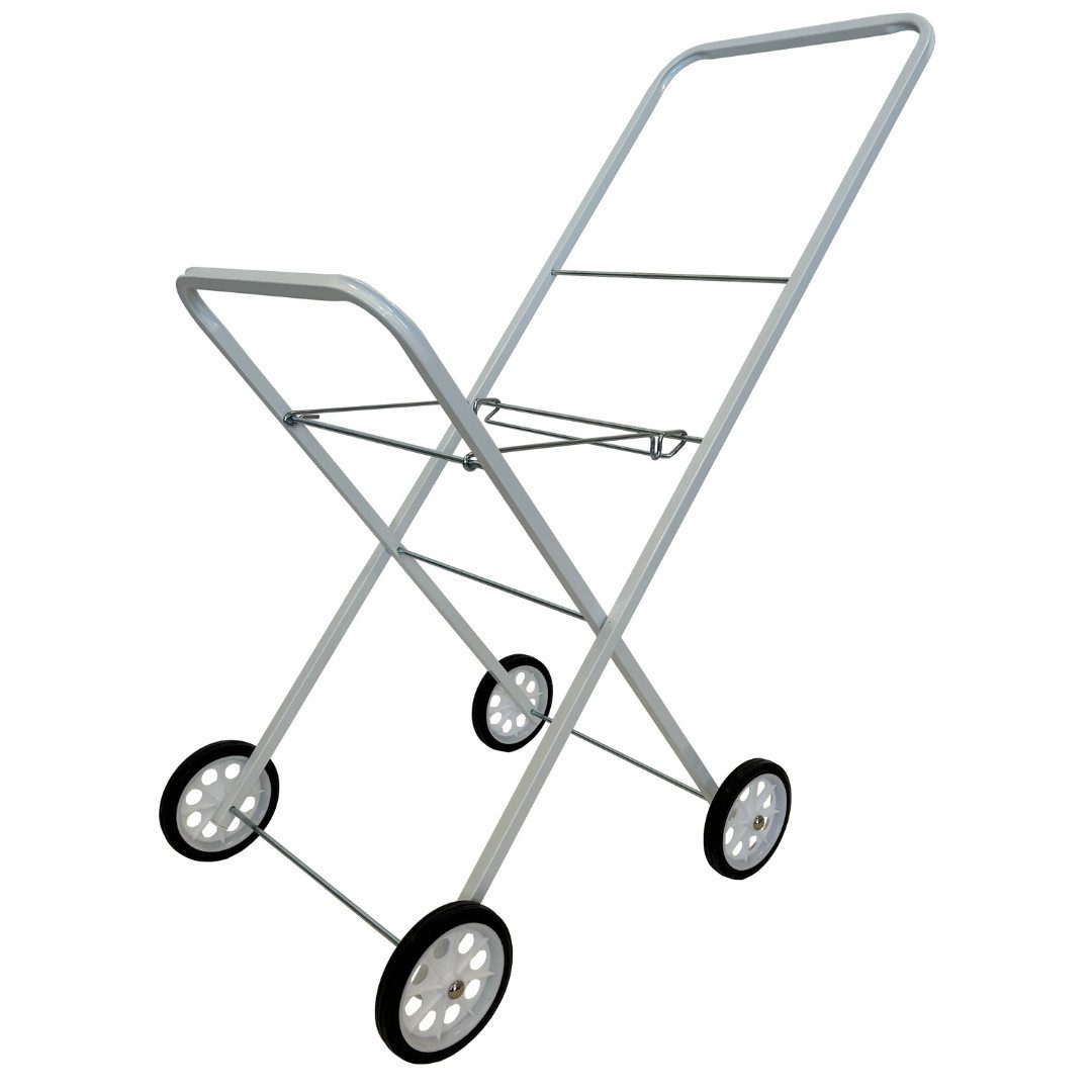 abc HOME Wäschekorb Wäschekorbwagen, Ablagefläche, Klappbar, Weiß, Metall, günstig online kaufen