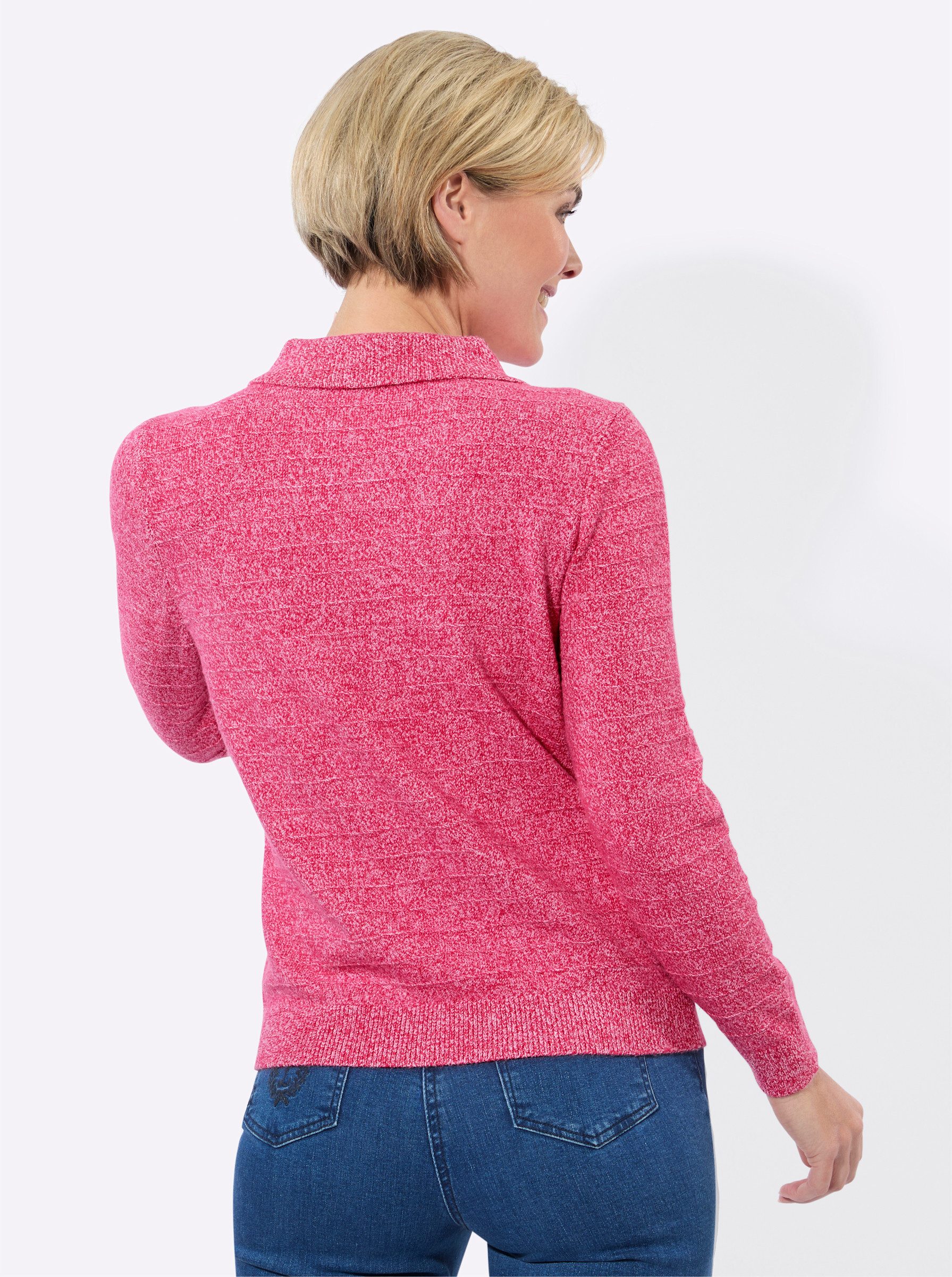 Witt Strickpullover Polopullover Langarm Jersey