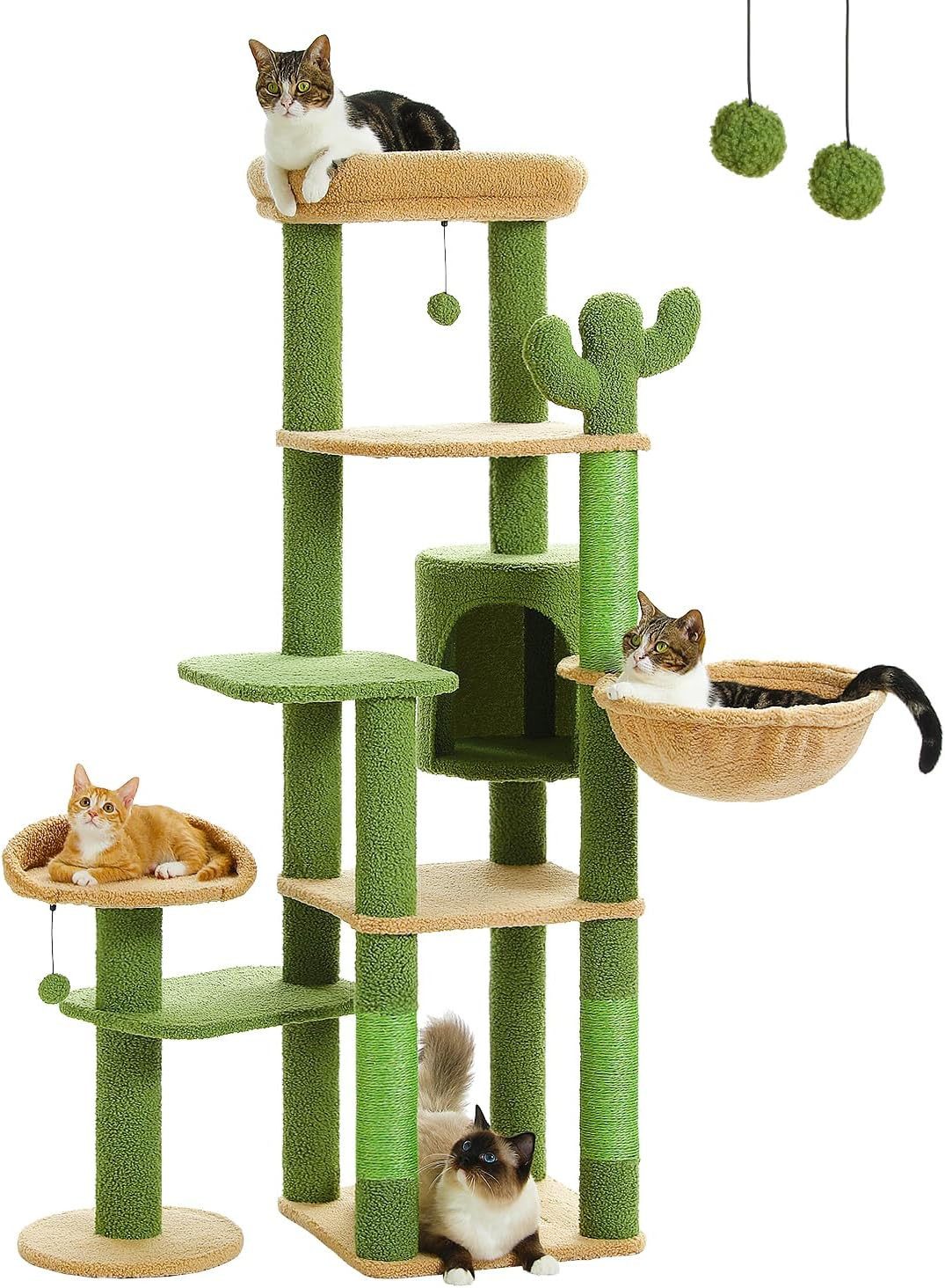 Purpurra Kratzbaum Katzenturm mit großer Hängematte günstig online kaufen