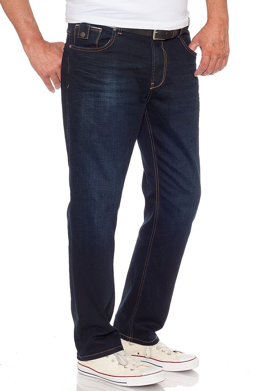 Miracle of Denim Ricardo Snowlake Regular Fit oder Caledon Blue Jogg M.O.D Blue Straight-Jeans